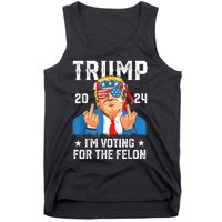 Trump 2024 Convicted Felon Im Voting Convicted Felon 2024 Tank Top