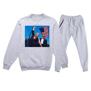 Trump 2024 Convicted Felon IM Voting Convicted Felon 2024 Premium Crewneck Sweatsuit Set