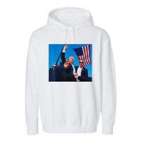 Trump 2024 Convicted Felon IM Voting Convicted Felon 2024 Garment-Dyed Fleece Hoodie