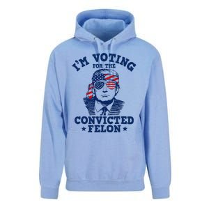 Trump 2024 Convicted Felon IM Voting Convicted Felon 2024 Unisex Surf Hoodie