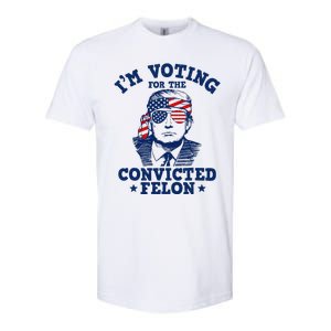 Trump 2024 Convicted Felon IM Voting Convicted Felon 2024 Softstyle CVC T-Shirt