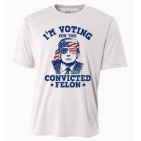 Trump 2024 Convicted Felon IM Voting Convicted Felon 2024 Cooling Performance Crew T-Shirt