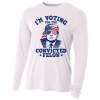 Trump 2024 Convicted Felon IM Voting Convicted Felon 2024 Cooling Performance Long Sleeve Crew