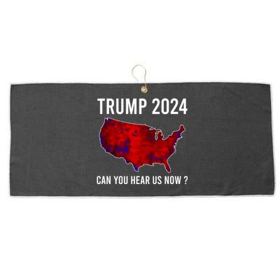 Trump 2024 Can You Hear Us Now Large Microfiber Waffle Golf Towel