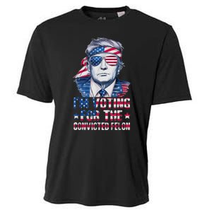 Trump 2024 Convicted Felon Im Voting Convicted Felon 2024 Cooling Performance Crew T-Shirt