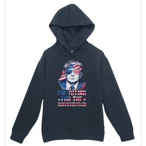 Trump 2024 Convicted Felon Im Voting Convicted Felon 2024 Urban Pullover Hoodie