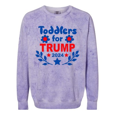 Trump 2024 Cute Election Supporter Colorblast Crewneck Sweatshirt