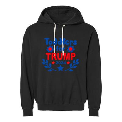 Trump 2024 Cute Election Supporter Garment-Dyed Fleece Hoodie