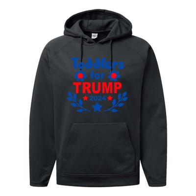 Trump 2024 Cute Election Supporter Performance Fleece Hoodie