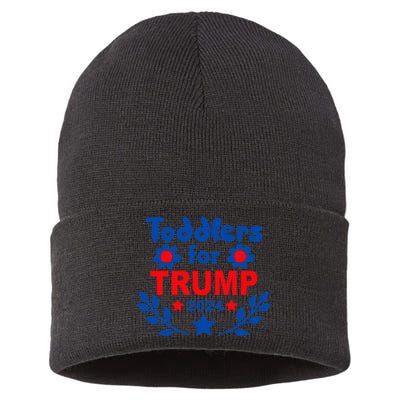 Trump 2024 Cute Election Supporter Sustainable Knit Beanie