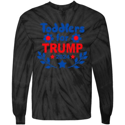 Trump 2024 Cute Election Supporter Tie-Dye Long Sleeve Shirt