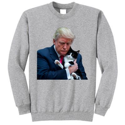 Trump 2024 Cat Maga Funny Trump Cat Tall Sweatshirt