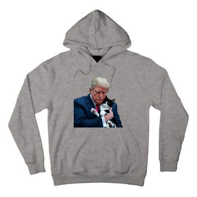 Trump 2024 Cat Maga Funny Trump Cat Tall Hoodie