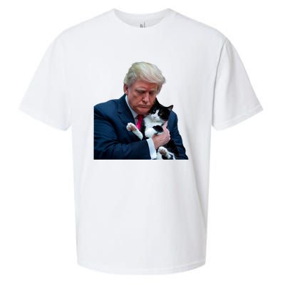 Trump 2024 Cat Maga Funny Trump Cat Sueded Cloud Jersey T-Shirt