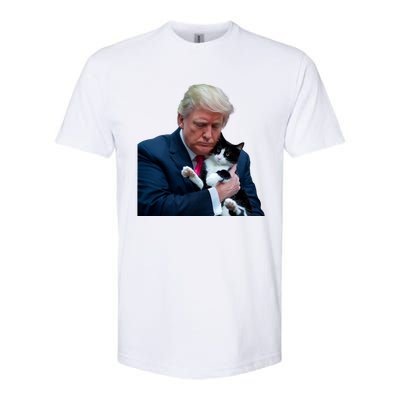 Trump 2024 Cat Maga Funny Trump Cat Softstyle CVC T-Shirt