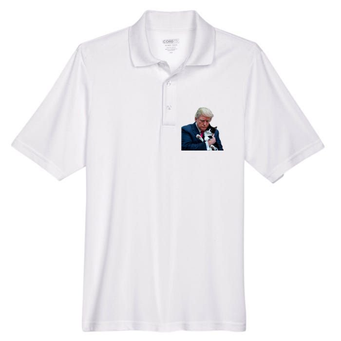 Trump 2024 Cat Maga Funny Trump Cat Men's Origin Performance Pique Polo