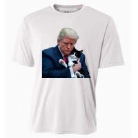 Trump 2024 Cat Maga Funny Trump Cat Cooling Performance Crew T-Shirt