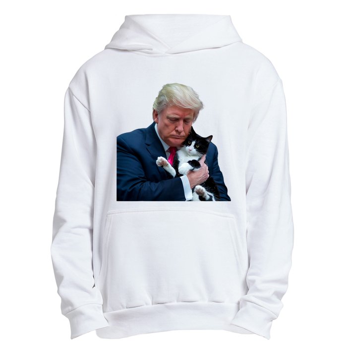 Trump 2024 Cat Maga Funny Trump Cat Urban Pullover Hoodie