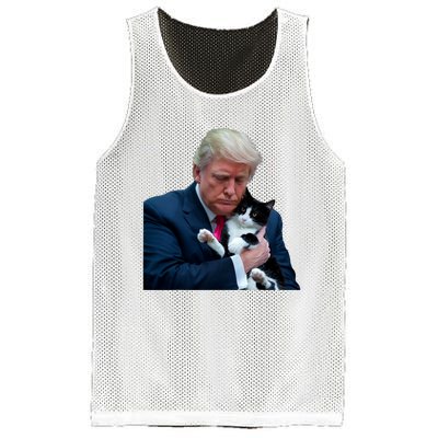 Trump 2024 Cat Maga Funny Trump Cat Mesh Reversible Basketball Jersey Tank