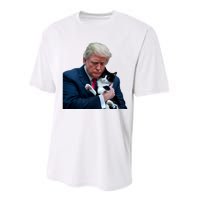 Trump 2024 Cat Maga Funny Trump Cat Performance Sprint T-Shirt