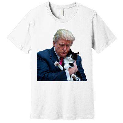 Trump 2024 Cat Maga Funny Trump Cat Premium T-Shirt