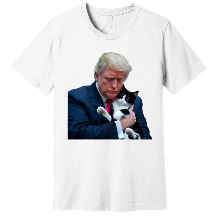 Trump 2024 Cat Maga Funny Trump Cat Premium T-Shirt