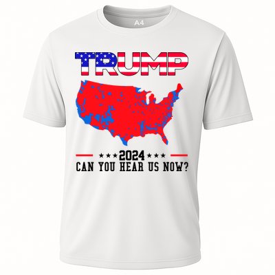 Trump 2024 Can You Hear Us Now Pro Donald Trump Election Usa Map Performance Shirt