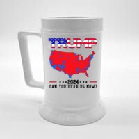 Trump 2024 Can You Hear Us Now Pro Donald Trump Election Usa Map Beer Stein