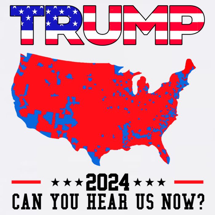 Trump 2024 Can You Hear Us Now Pro Donald Trump Election Usa Map Mug