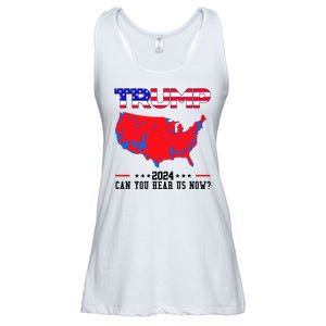 Trump 2024 Can You Hear Us Now Pro Donald Trump Election Usa Map Ladies Essential Flowy Tank