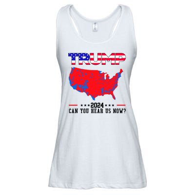 Trump 2024 Can You Hear Us Now Pro Donald Trump Election Usa Map Ladies Essential Flowy Tank