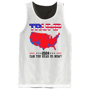 Trump 2024 Can You Hear Us Now Pro Donald Trump Election Usa Map Mesh Reversible Basketball Jersey Tank