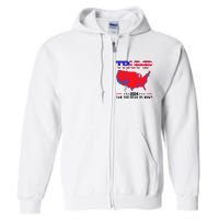 Trump 2024 Can You Hear Us Now Pro Donald Trump Election Usa Map Full Zip Hoodie