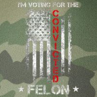 Trump 2024 Convicted Felon IM Voting Convicted Felon 2024 Legacy Tie Dye Trucker Hat