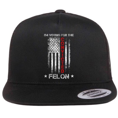 Trump 2024 Convicted Felon IM Voting Convicted Felon 2024 Flatbill Hat