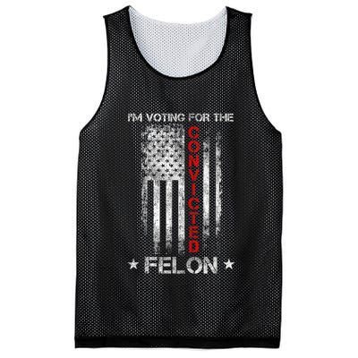 Trump 2024 Convicted Felon IM Voting Convicted Felon 2024 Mesh Reversible Basketball Jersey Tank