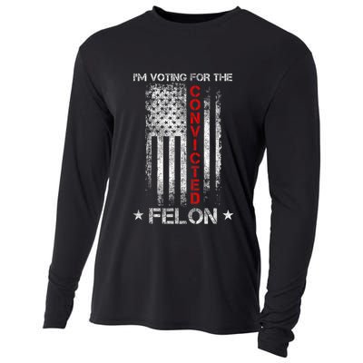 Trump 2024 Convicted Felon IM Voting Convicted Felon 2024 Cooling Performance Long Sleeve Crew