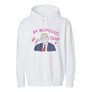 Trump 2024 Cute Funny Garment-Dyed Fleece Hoodie