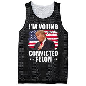 Trump 2024 Convicted Felon Im Voting Convicted Felon 2024 Mesh Reversible Basketball Jersey Tank