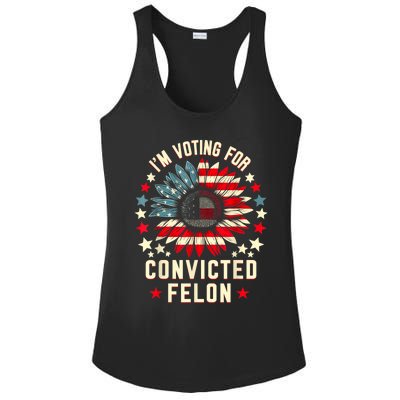 Trump 2024 Convicted Felon IM Voting Convicted Felon 2024 Ladies PosiCharge Competitor Racerback Tank