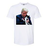 Trump 2024 Cat Maga Funny Trump Cat Softstyle CVC T-Shirt