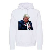 Trump 2024 Cat Maga Funny Trump Cat Premium Hoodie