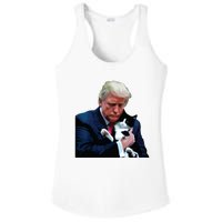 Trump 2024 Cat Maga Funny Trump Cat Ladies PosiCharge Competitor Racerback Tank