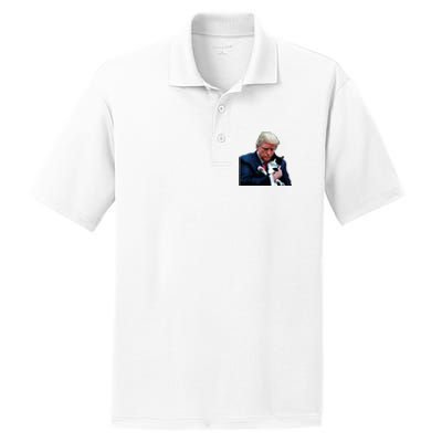 Trump 2024 Cat Maga Funny Trump Cat PosiCharge RacerMesh Polo