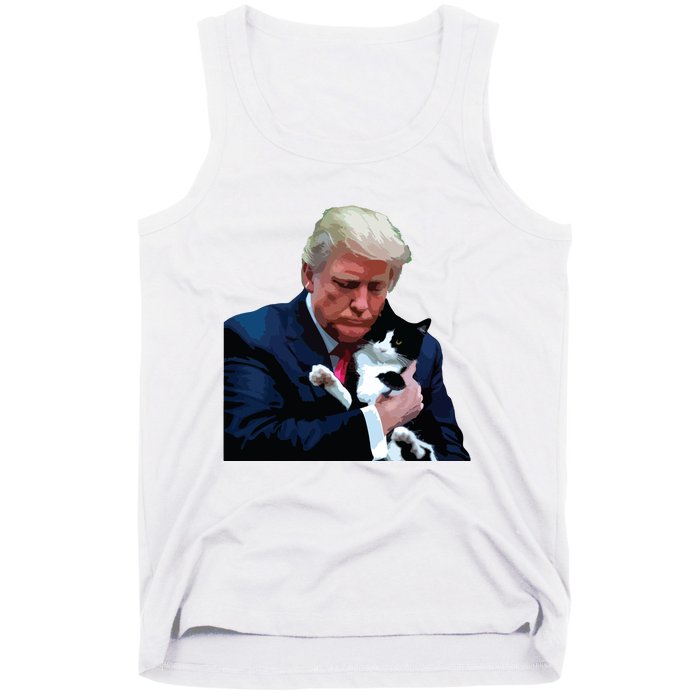 Trump 2024 Cat Maga Funny Trump Cat Tank Top