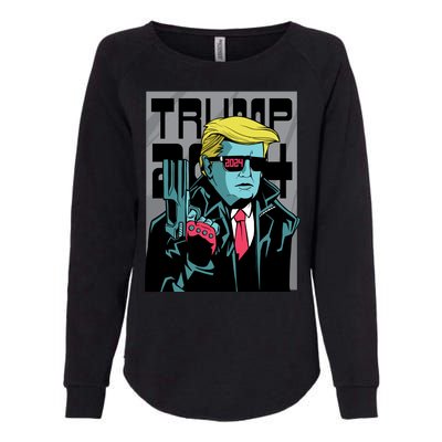 Trump 2024 Comic Cover Womens California Wash Sweatshirt