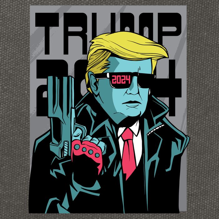 Trump 2024 Comic Cover Cotton Canvas Backpack