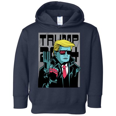 Trump 2024 Comic Cover Toddler Hoodie