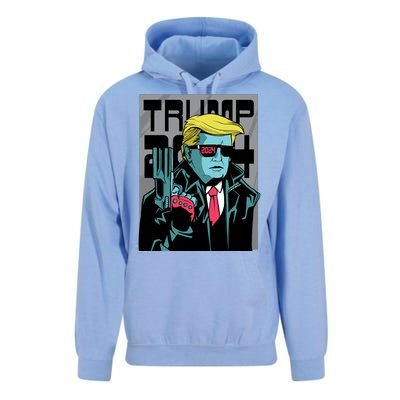 Trump 2024 Comic Cover Unisex Surf Hoodie