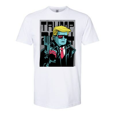 Trump 2024 Comic Cover Softstyle CVC T-Shirt